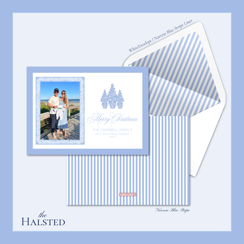 Load image 1 in gallery view. Halsted Holiday Card | Horizontal
