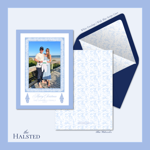 Load image 1 in gallery view. Halsted Holiday Card | Vertical