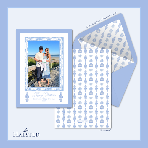 Load image 1 in gallery view. Halsted Holiday Card | Vertical