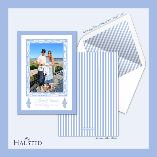 Load image 1 in gallery view. Halsted Holiday Card | Vertical