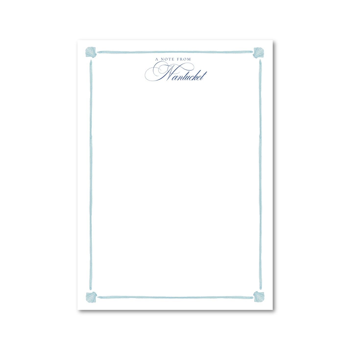 Harbor Shells | Custom 5x7 Notepad