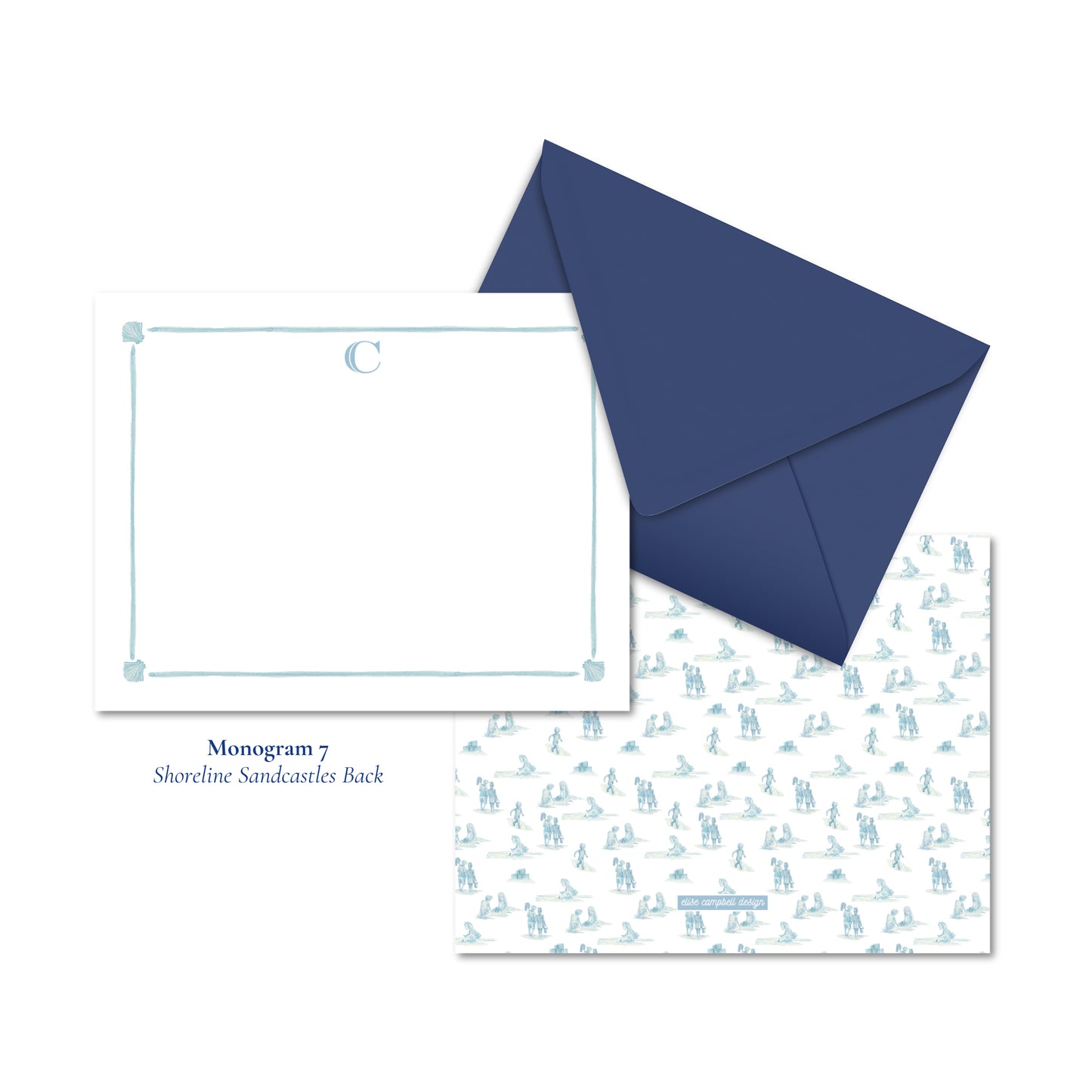 Harbor Shells Notecards