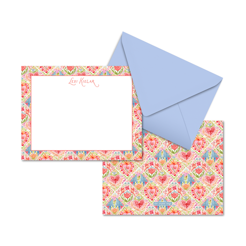 Load image 1 in gallery view. Hearts in Bloom Notecard