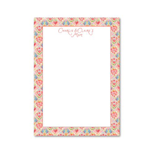 Load image 1 in gallery view. Hearts in Bloom | Custom 5x7 Notepad