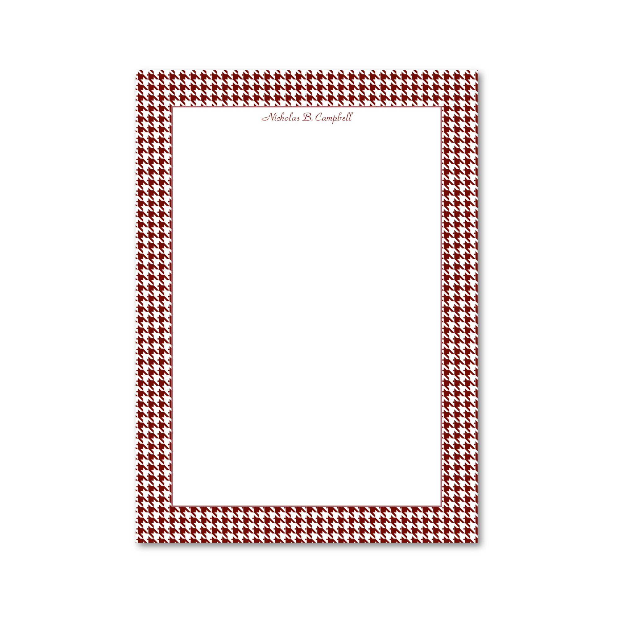 Houndstooth | 5x7 Custom Notepads