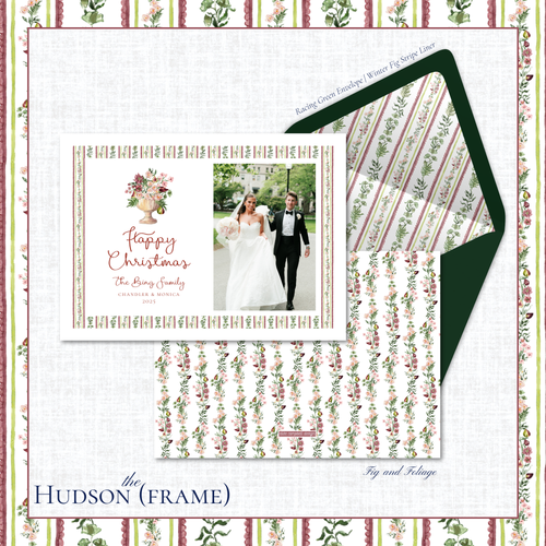 Load image 1 in gallery view. Hudson Holiday Card | Horizontal | Frame