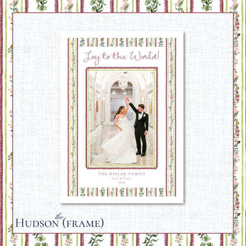 Load image 1 in gallery view. Hudson Holiday Card | Vertical | Frame