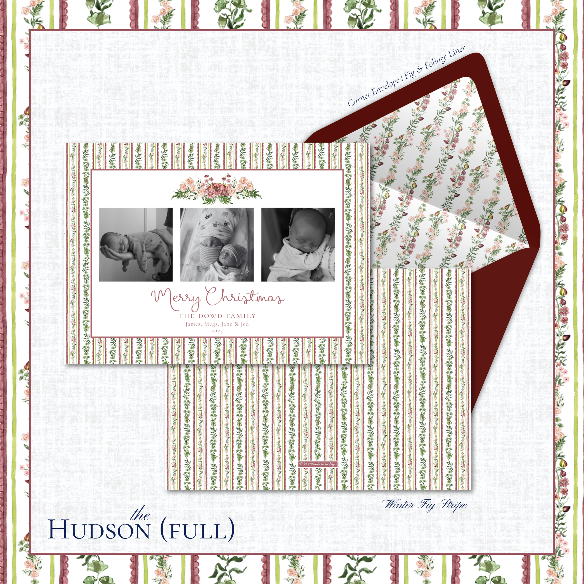 Hudson Holiday Card | Horizontal | Full
