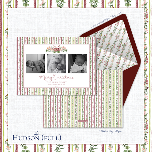 Load image 1 in gallery view. Hudson Holiday Card | Horizontal | Full