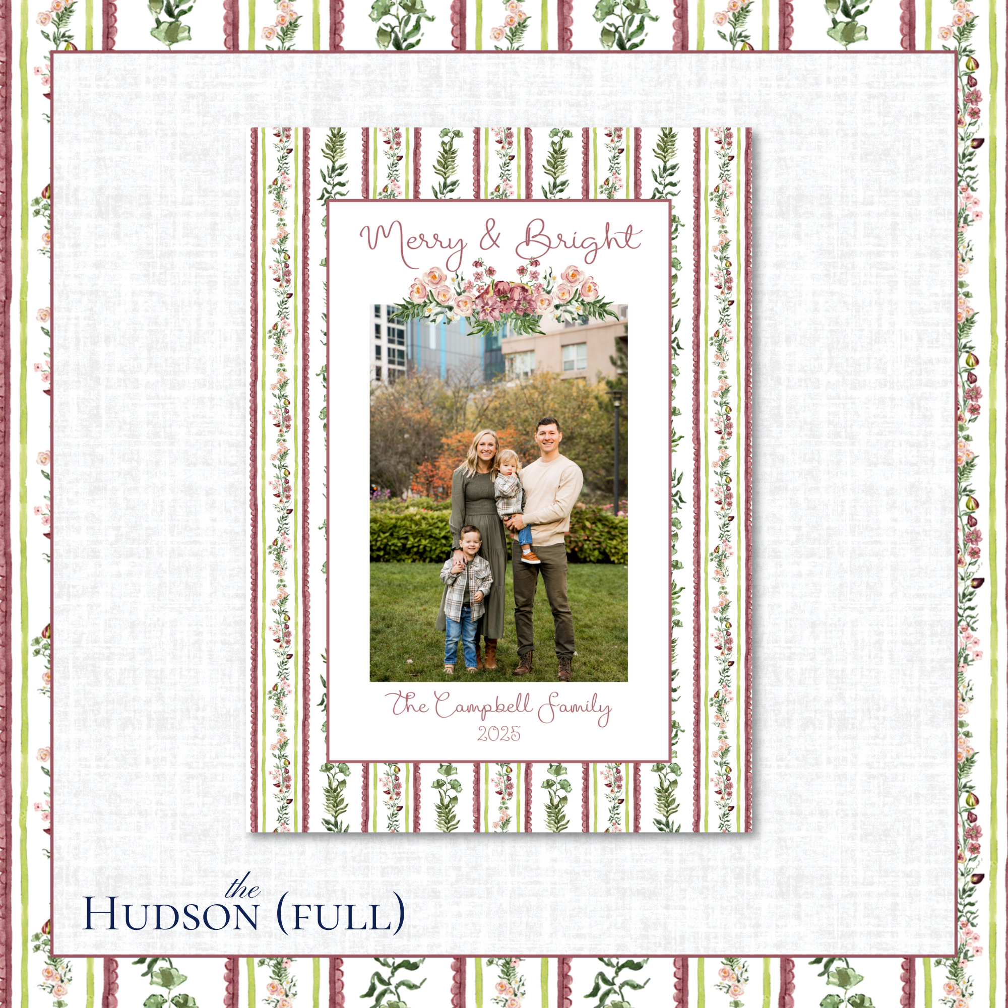 Hudson Holiday Card | Vertical | Full