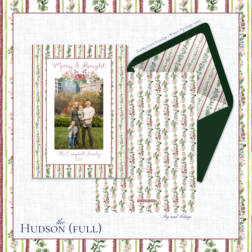 Load image 1 in gallery view. Hudson Holiday Card | Vertical | Full