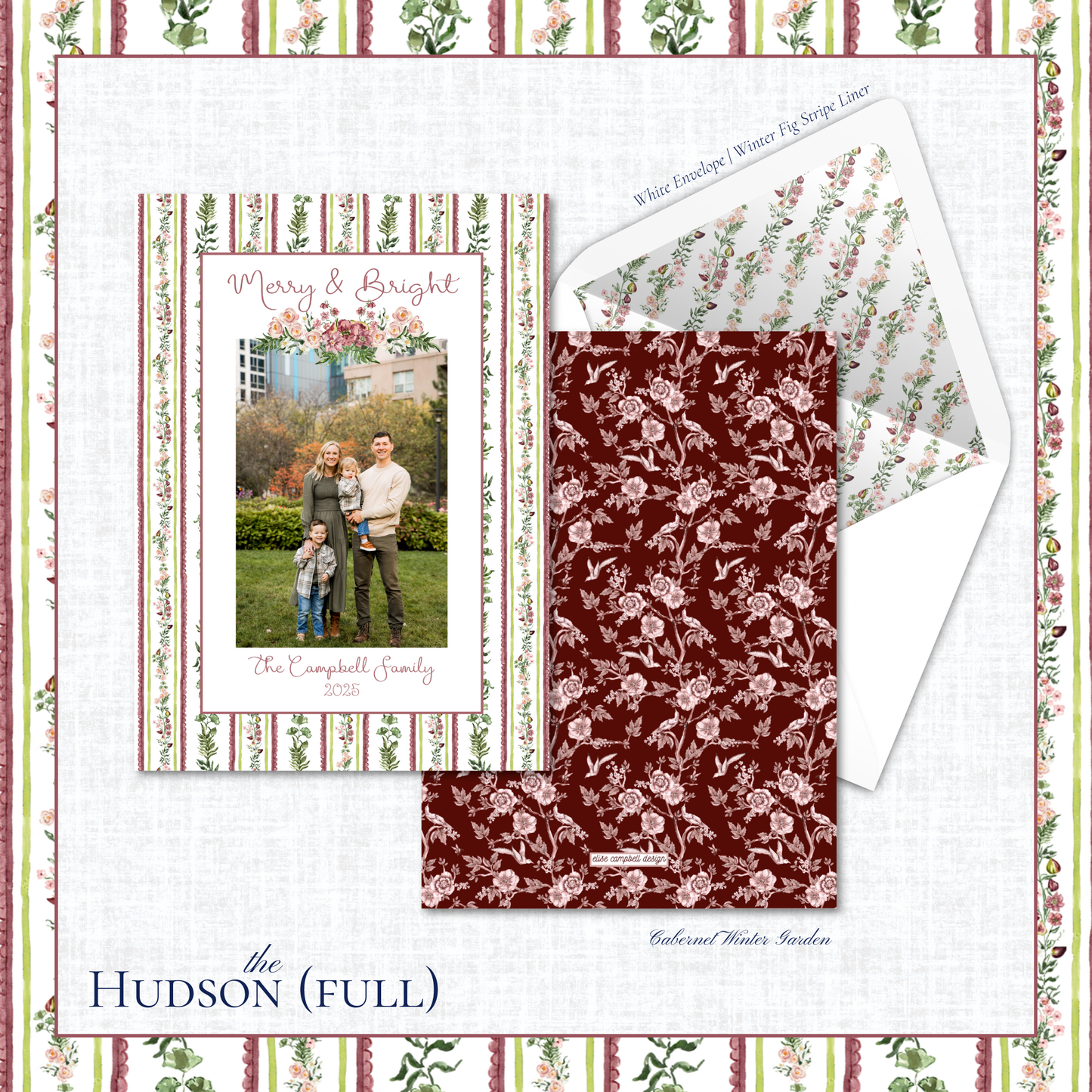 Hudson Holiday Card | Vertical | Full