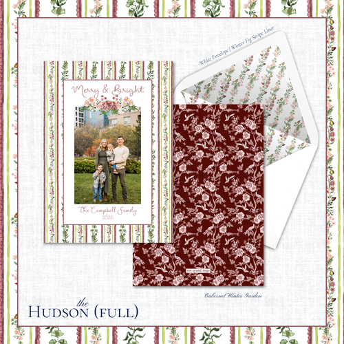 Load image 1 in gallery view. Hudson Holiday Card | Vertical | Full
