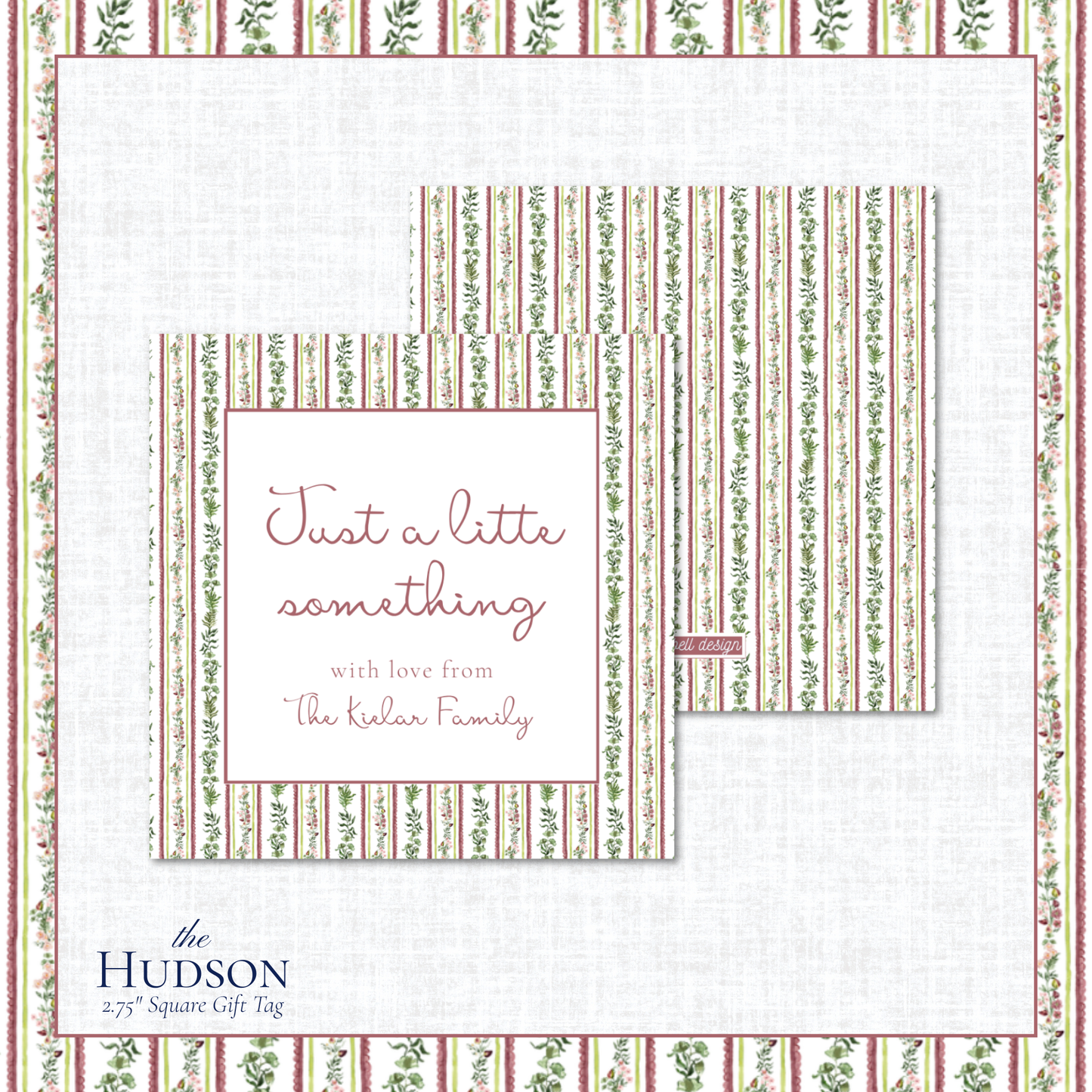 Hudson Gift Tag - Square
