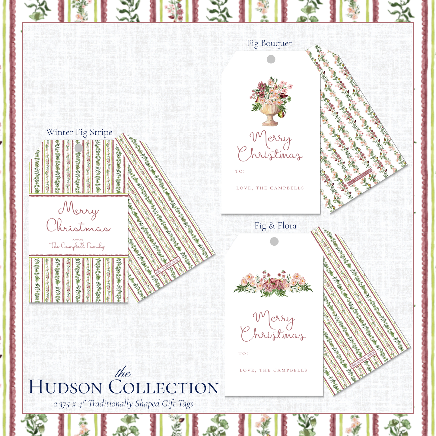 Hudson Gift Tags - Traditional
