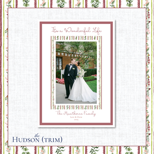 Load image 1 in gallery view. Hudson Holiday Card | Vertical | Trim