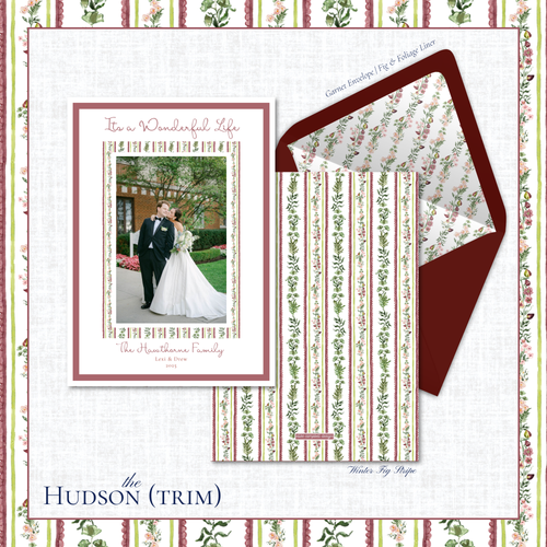 Load image 1 in gallery view. Hudson Holiday Card | Vertical | Trim