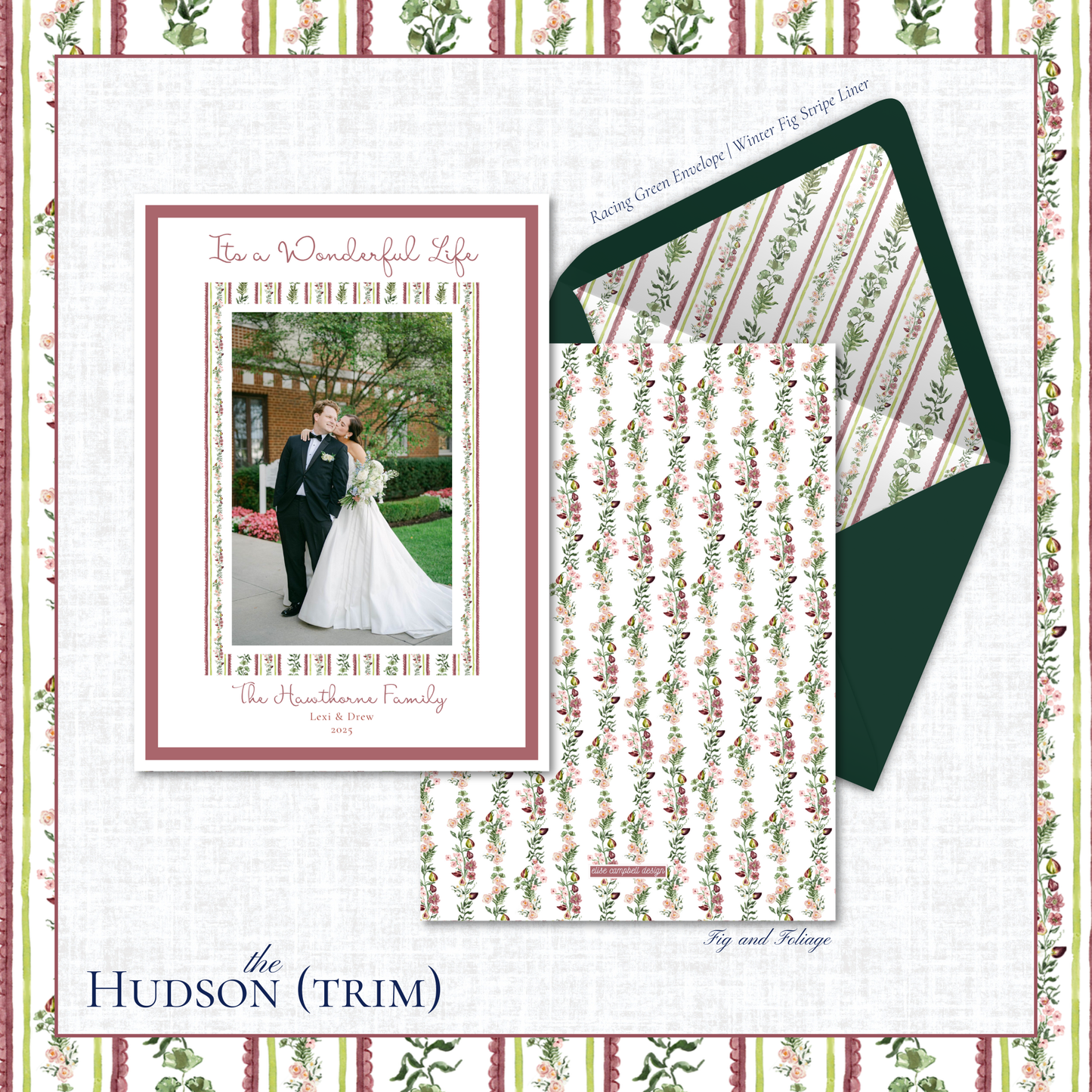 Hudson Holiday Card | Vertical | Trim