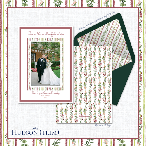 Load image 1 in gallery view. Hudson Holiday Card | Vertical | Trim