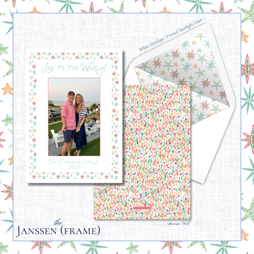 Load image 1 in gallery view. Janssen Holiday Card | Vertical | Frame
