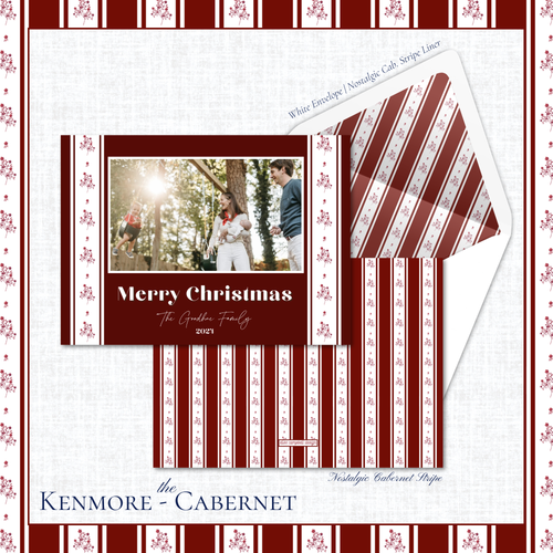 Load image 1 in gallery view. Kenmore Holiday Card | Horizontal | Cabernet