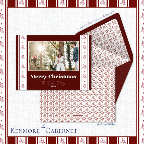 Load image 1 in gallery view. Kenmore Holiday Card | Horizontal | Cabernet
