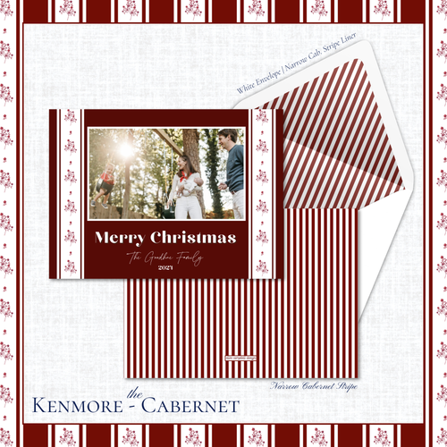 Load image 1 in gallery view. Kenmore Holiday Card | Horizontal | Cabernet