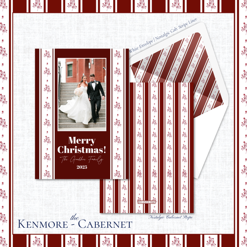 Load image 1 in gallery view. Kenmore Holiday Card | Vertical | Cabernet