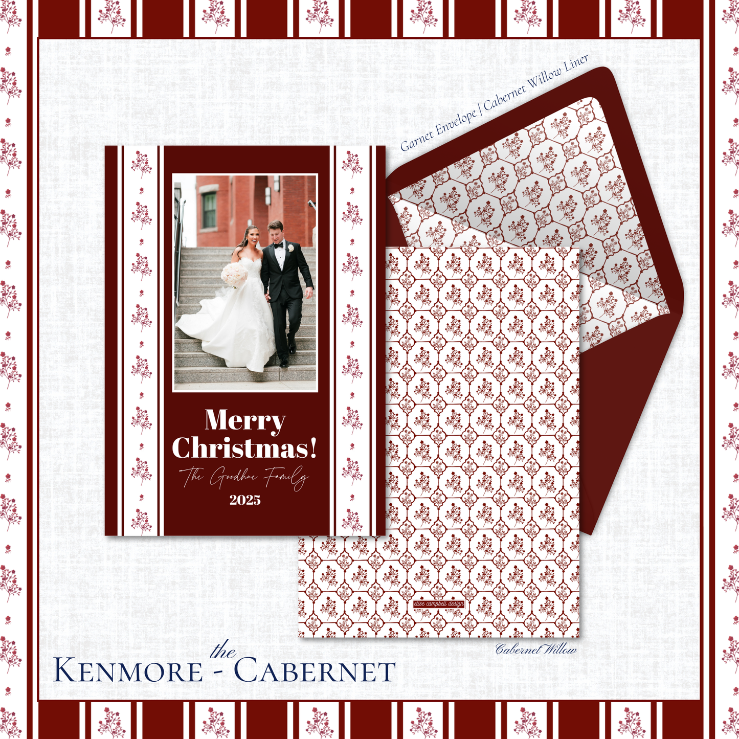Kenmore Holiday Card | Vertical | Cabernet