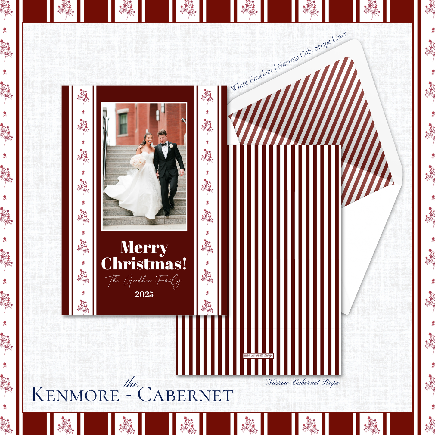 Kenmore Holiday Card | Vertical | Cabernet