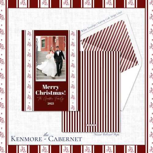 Load image 1 in gallery view. Kenmore Holiday Card | Vertical | Cabernet