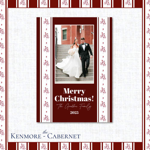 Load image 1 in gallery view. Kenmore Holiday Card | Vertical | Cabernet
