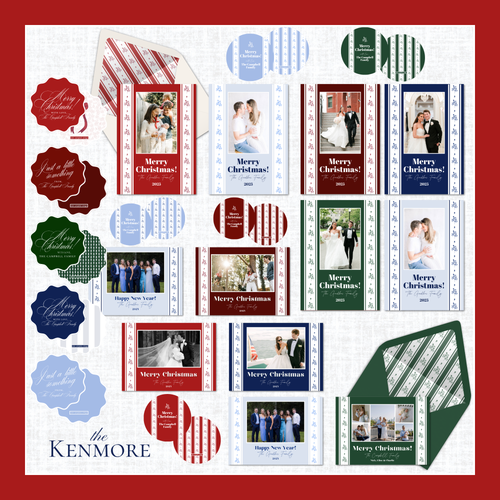 Load image 1 in gallery view. Kenmore Holiday Card | Horizontal | Evergreen
