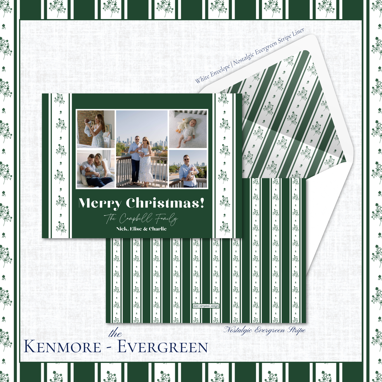 Kenmore Holiday Card | Horizontal | Evergreen