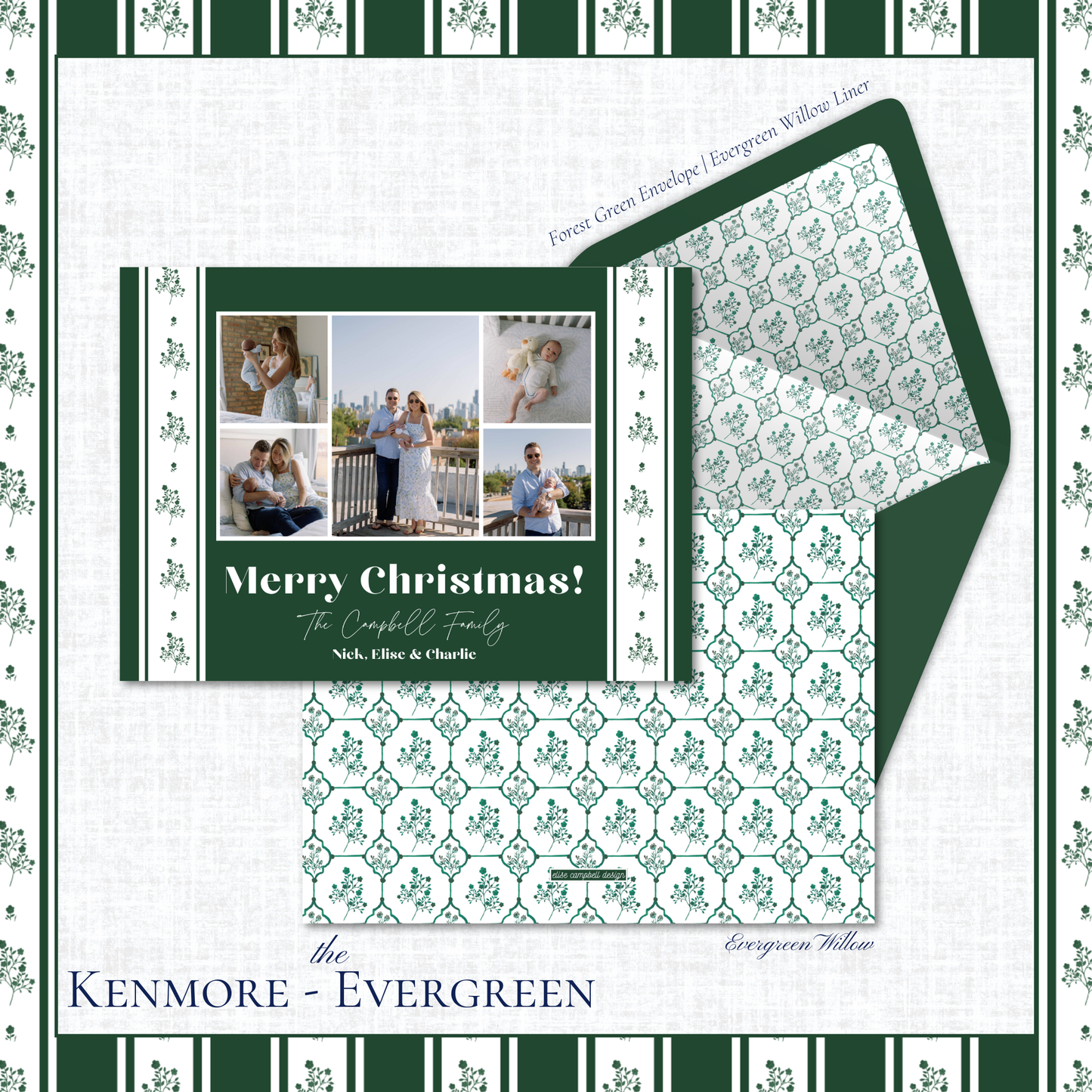 Kenmore Holiday Card | Horizontal | Evergreen