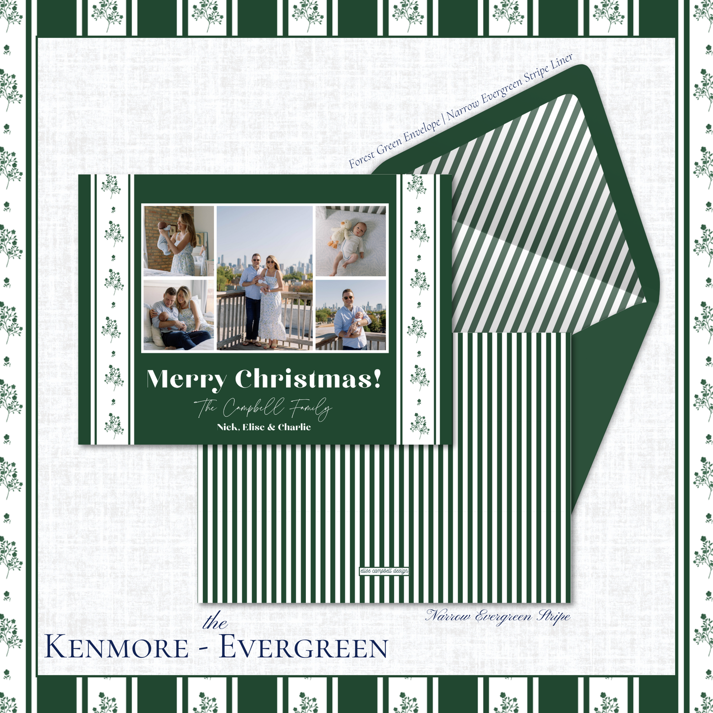 Kenmore Holiday Card | Horizontal | Evergreen