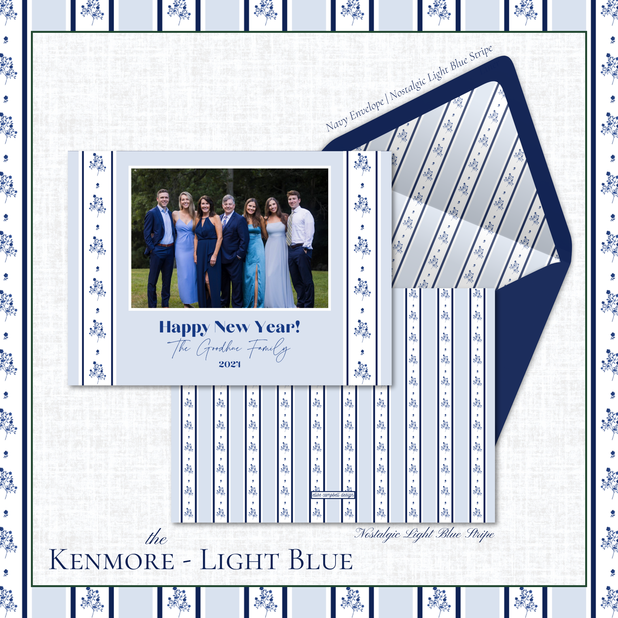 Kenmore Holiday Card | Horizontal | Light Blue