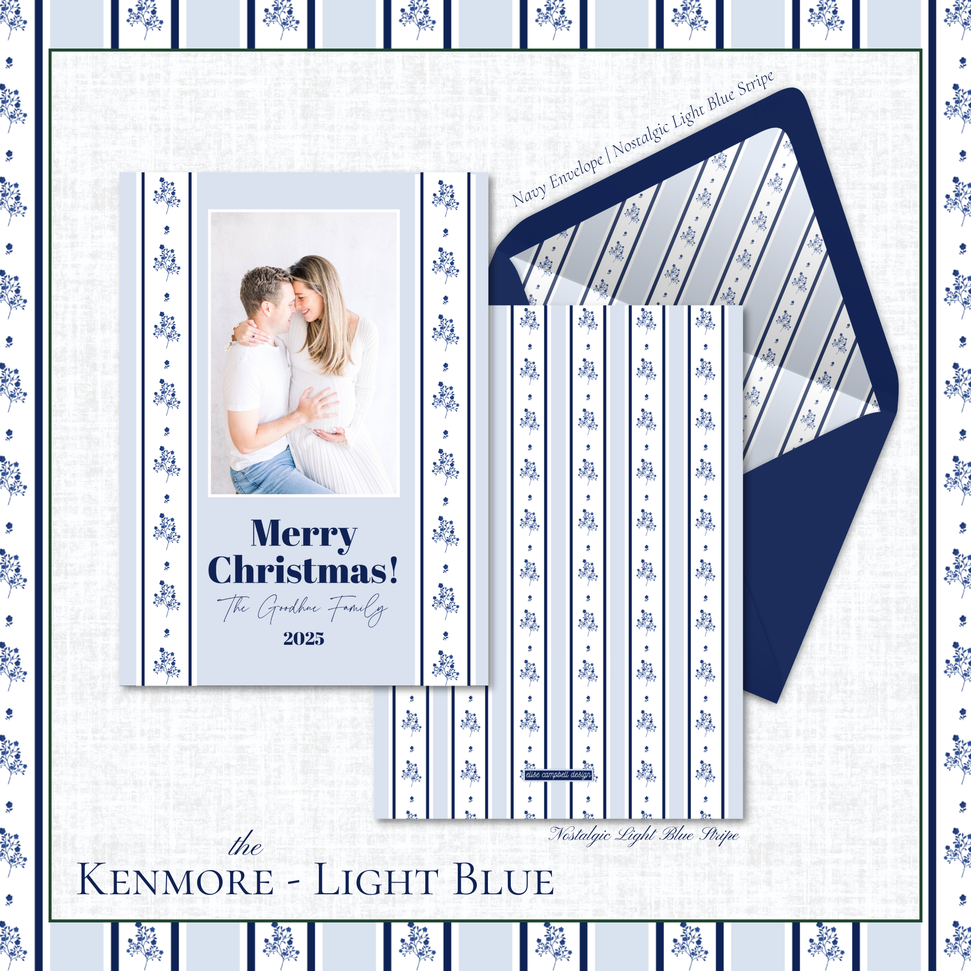 Kenmore Holiday Card | Vertical | Light Blue