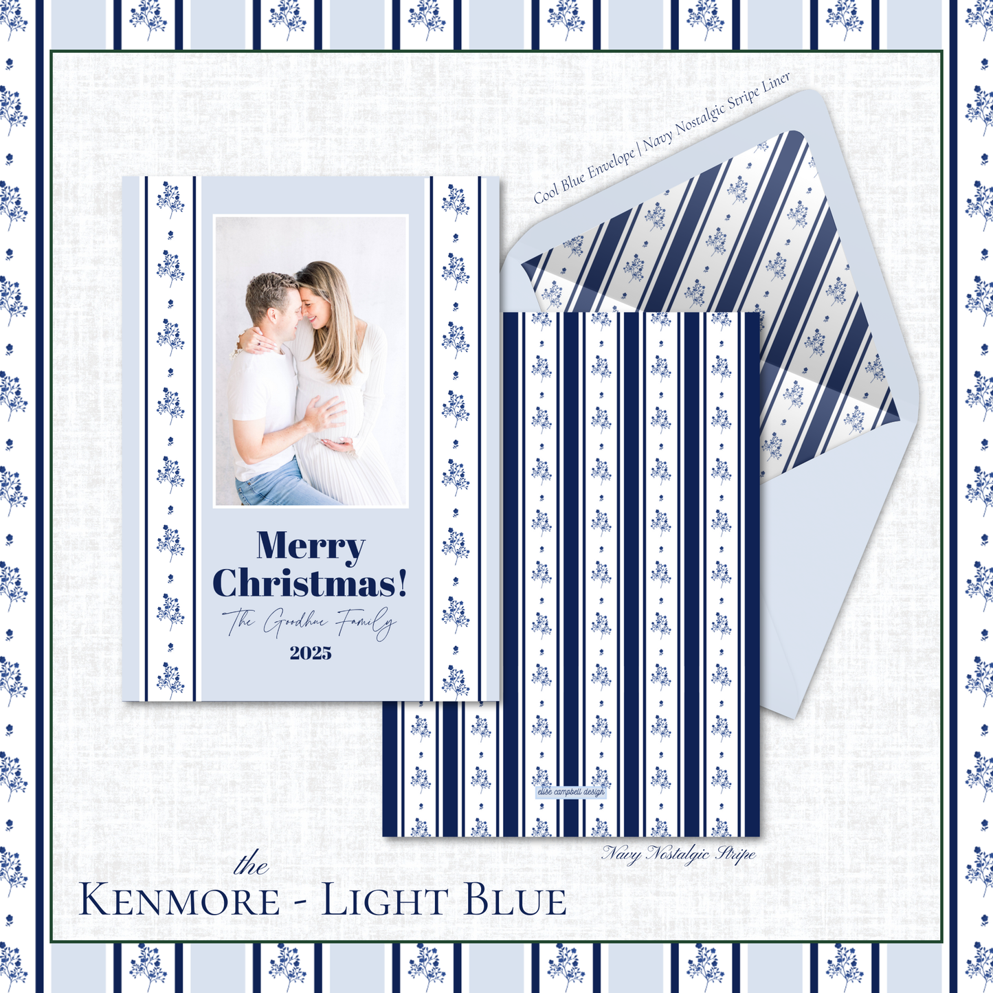 Kenmore Holiday Card | Vertical | Light Blue