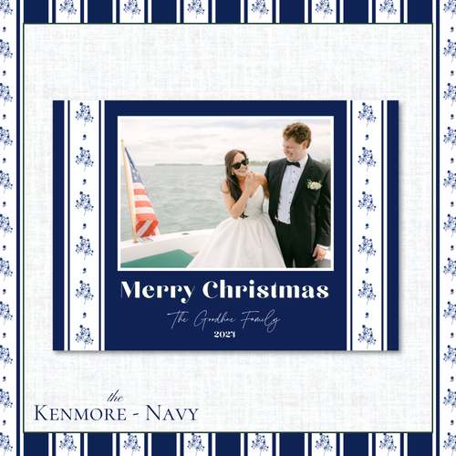 Load image 1 in gallery view. Kenmore Holiday Card | Horizontal | Navy