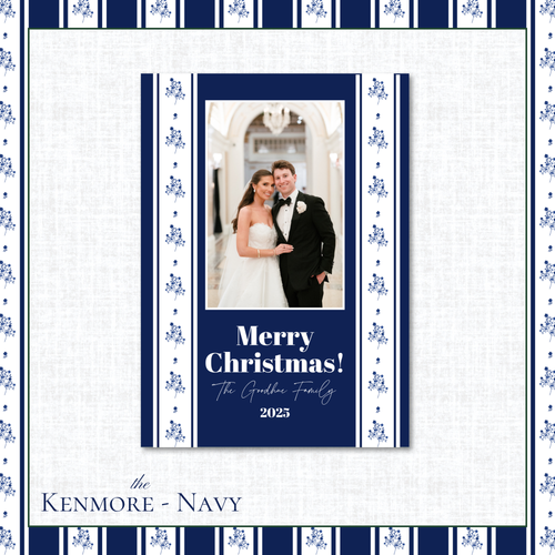 Load image 1 in gallery view. Kenmore Holiday Card | Vertical | Navy