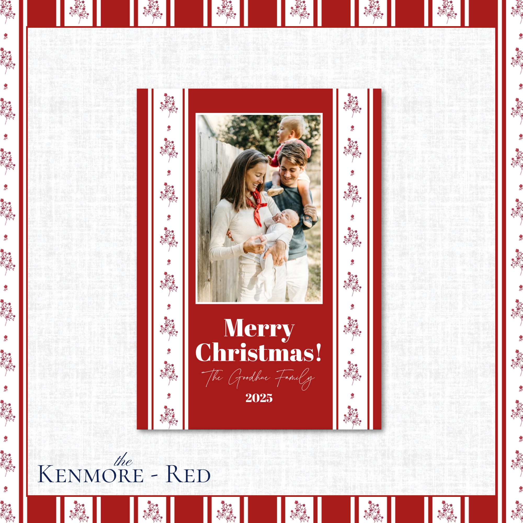 Kenmore Holiday Card | Vertical | Red