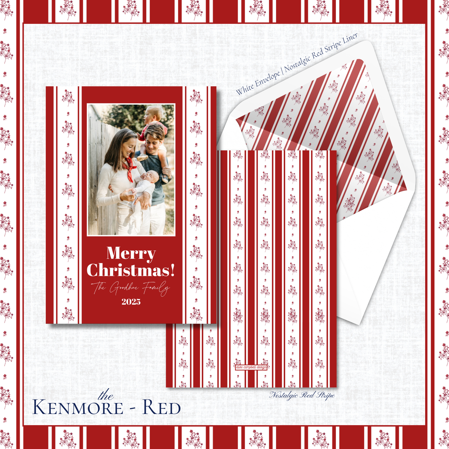 Kenmore Holiday Card | Vertical | Red