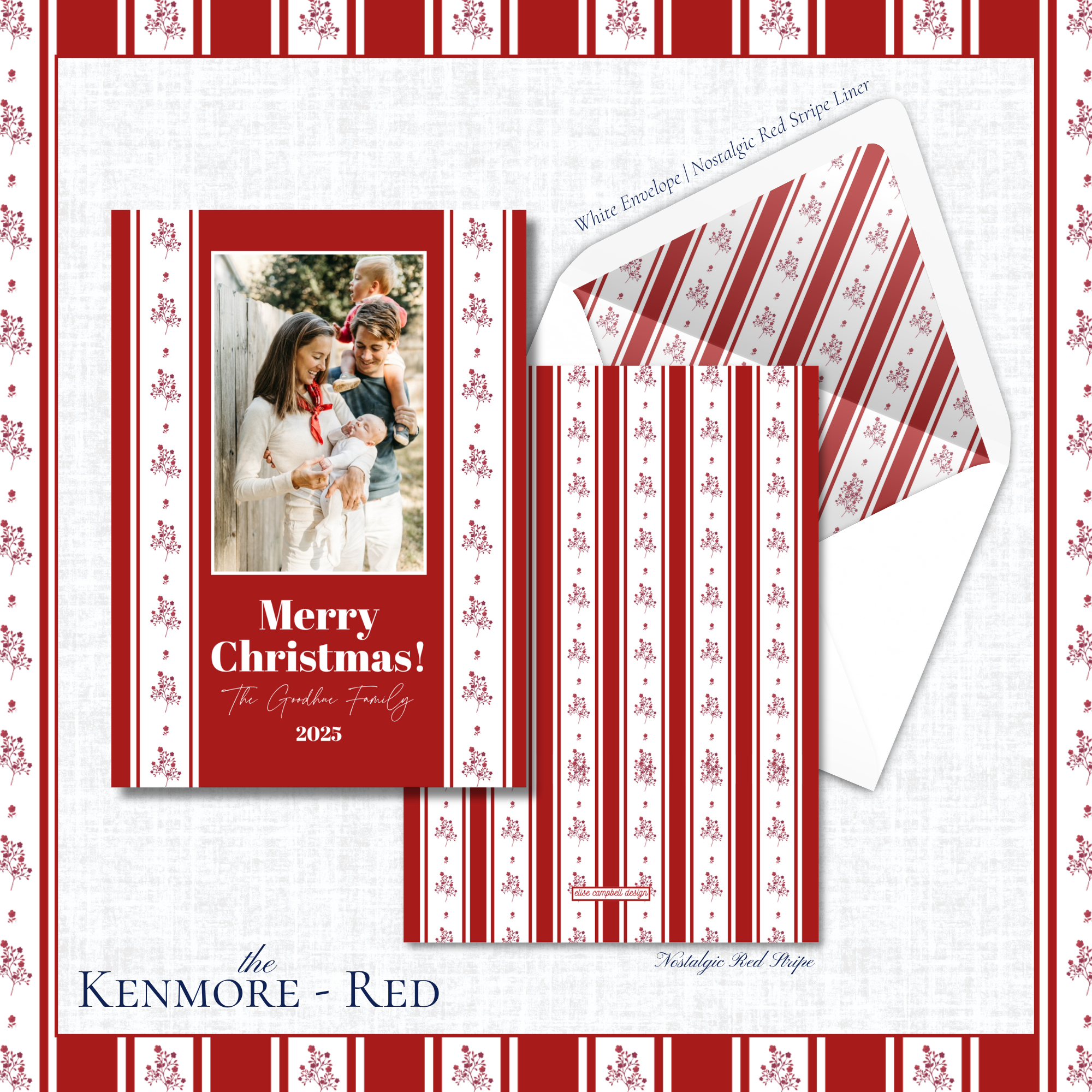 Kenmore Holiday Card | Vertical | Red