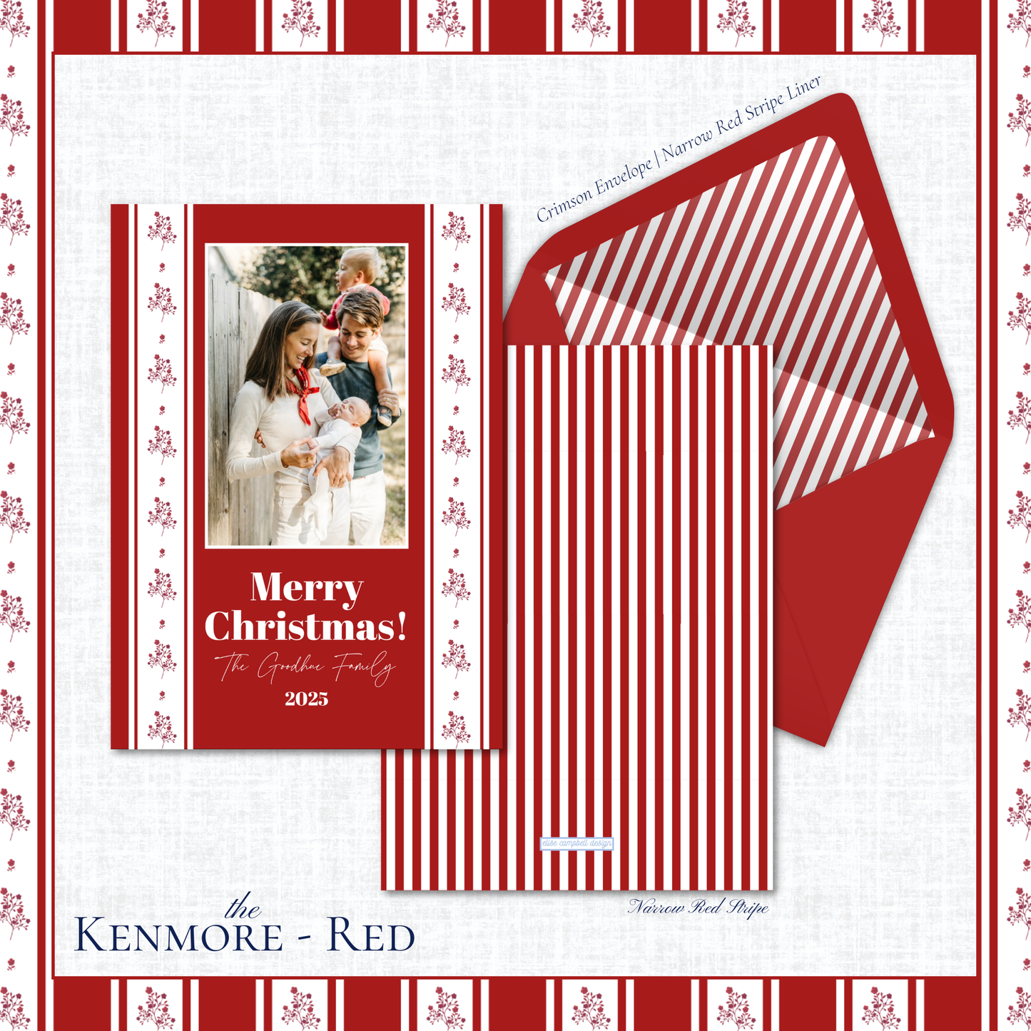 Kenmore Holiday Card | Vertical | Red