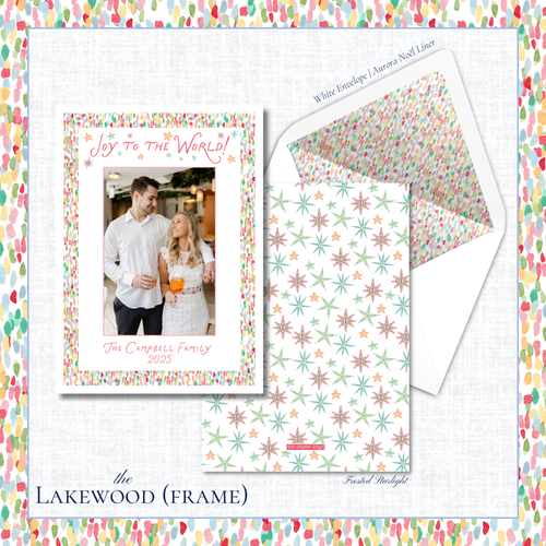 Load image 1 in gallery view. Lakewood Holiday Card | Vertical | Frame