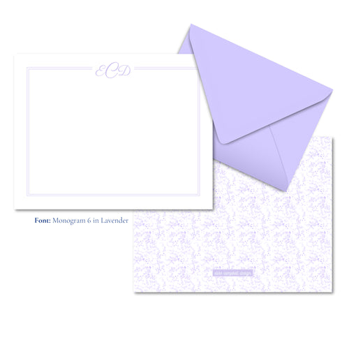 Load image 1 in gallery view. Lavender Priano Notecards
