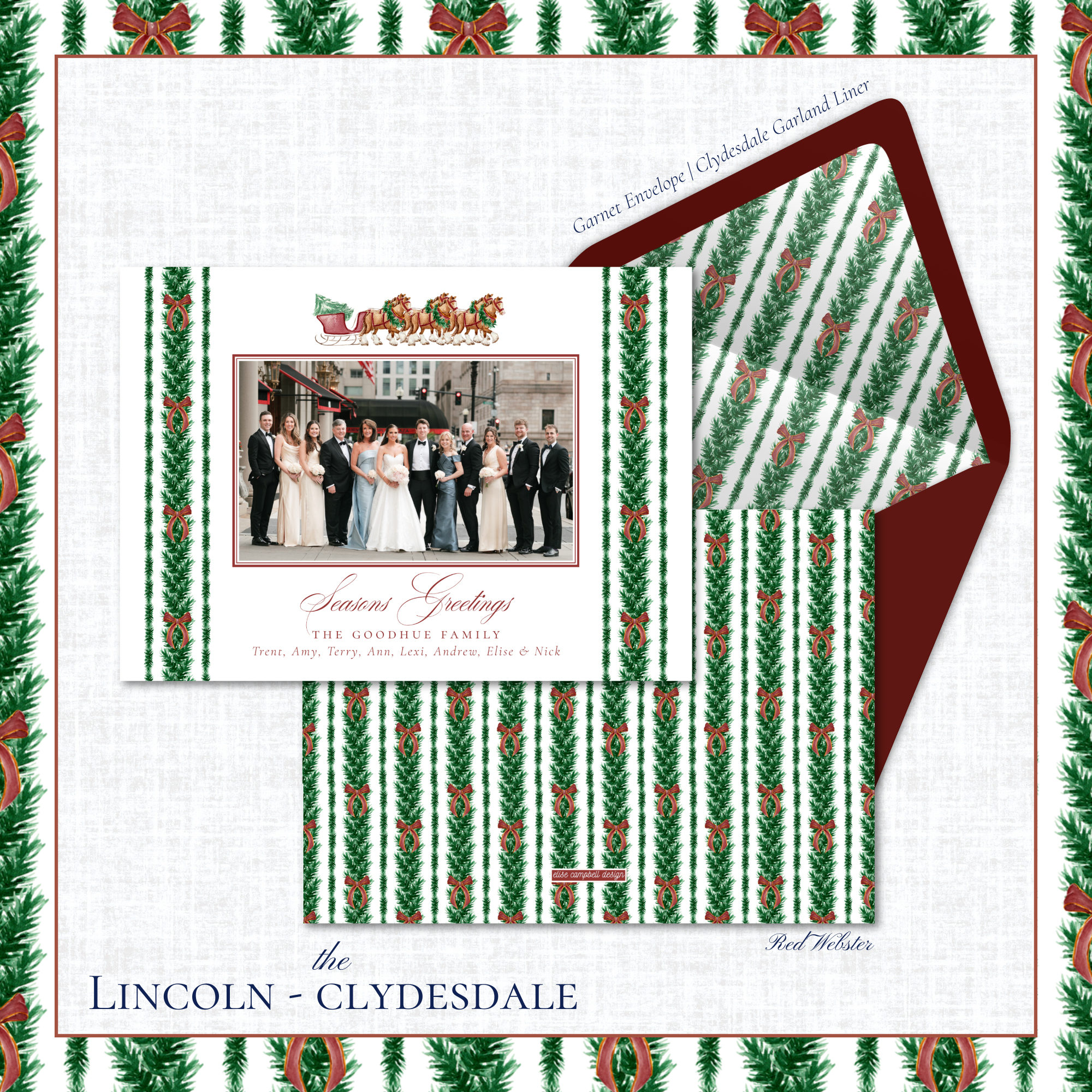 Lincoln Holiday Card | Horizontal | Horse