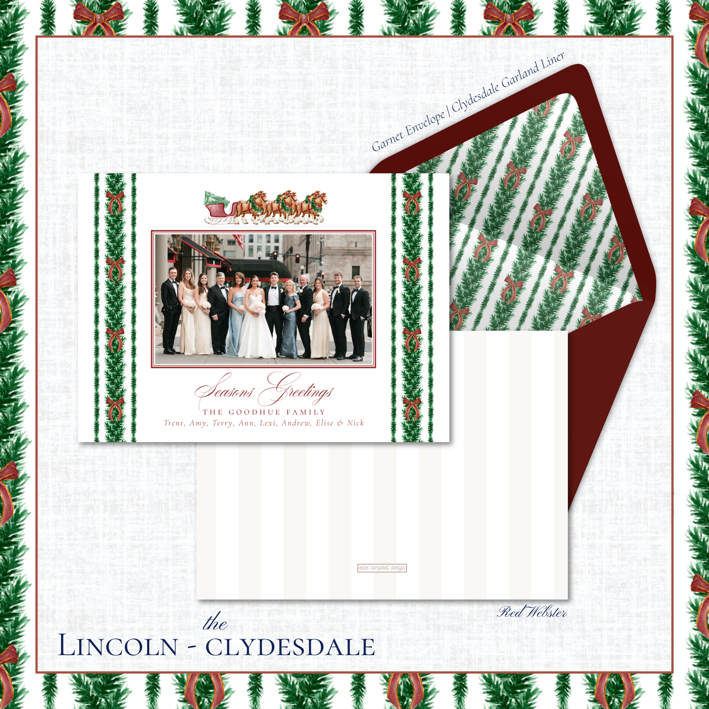 Lincoln Holiday Card | Horizontal | Horse