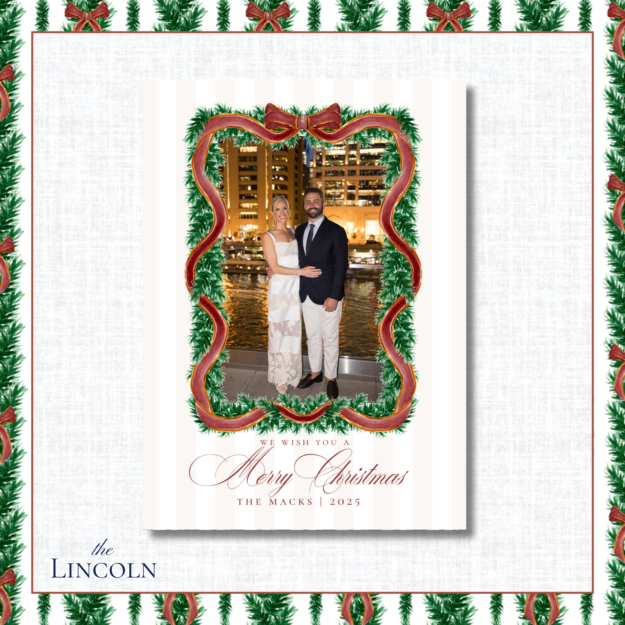 Lincoln Holiday Card | Vertical